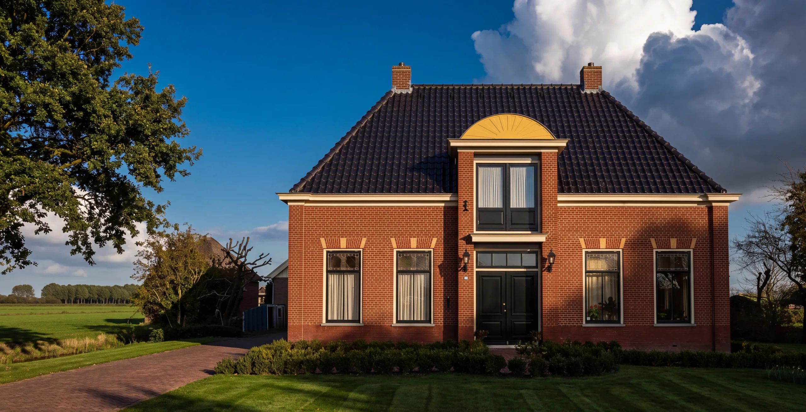 Door HB Bouw gebouwde notariswoning aan de Spanbroekerweg in Spanbroek